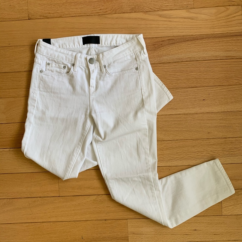 Low Rise White VINCE Skinny Jeans